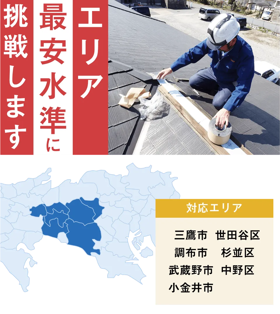 エリア最安水準に挑戦します！